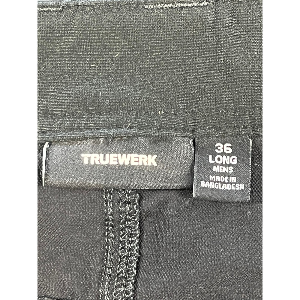 Truewerk T1 Werkshorts Mens 36 Long Black Technical Cargo Work Shorts - Picture 3 of 8